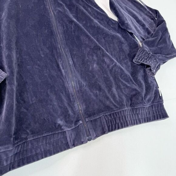 Vintage Y2K Phys Sci Velour Tracksuit Jacket Mens Medium & Blue Grunge Hip Hop - Picture 4 of 8